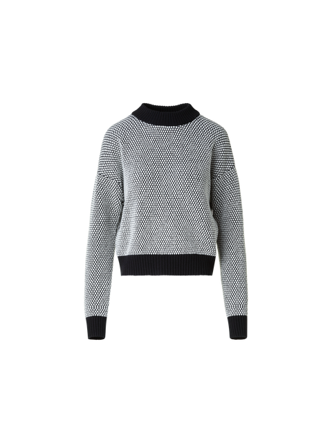 Wolle Kaschmir 3D Punkte Jacquard Pullover