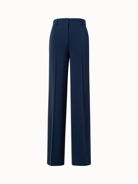 Weite Gerade Hose aus Signature Jersey