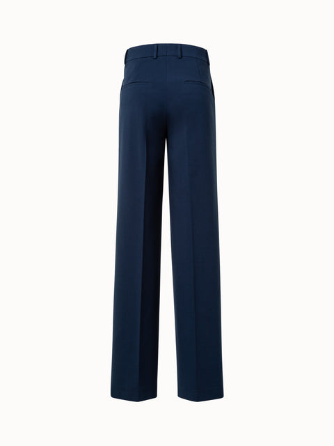 Weite Gerade Hose aus Signature Jersey