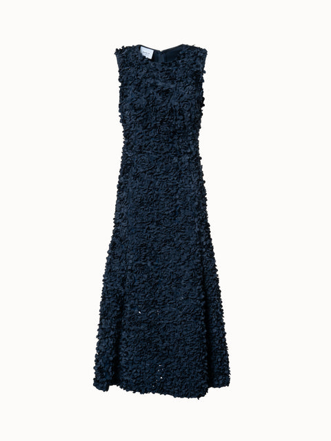 Fit & Flare Midikleid mit 3D-Lasercut-Flocken