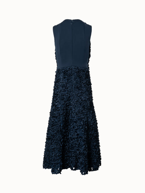 Fit & Flare Midikleid mit 3D-Lasercut-Flocken