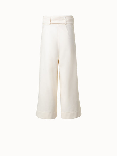 Weite Culotte aus Wollmischung