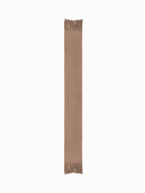 Grober Woll-Kaschmir-Strickschal mit Fransen