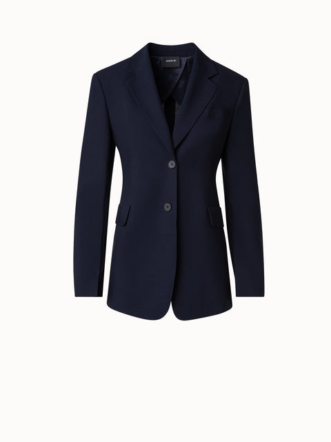 Langer Blazer aus Cool Wool
