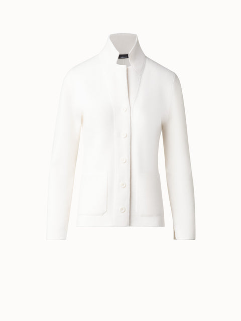 Kaschmir-Cardigan im Blazer-Stil