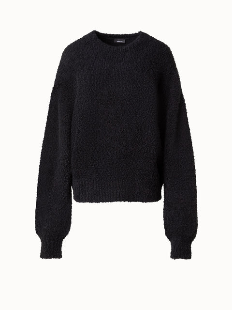 Oversize Bouclé-Pullover aus Kaschmir & Alpaka