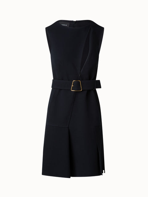 Trench Kleid mit Reissverschluss-Ausschnitt