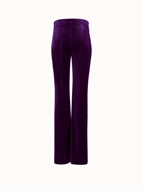 Gerade Hose aus Samt