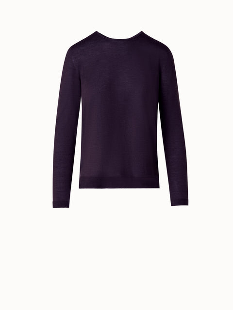 Nahtloser Pullover aus Kaschmir und Seide