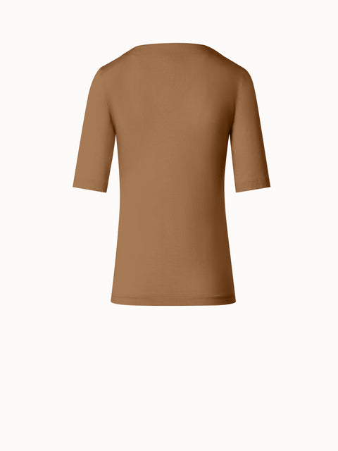 T-Shirt mit quadratischem Ausschnitt