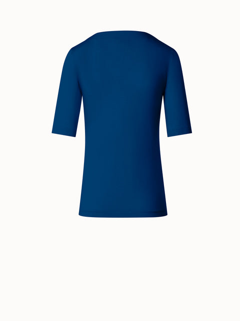 T-Shirt mit quadratischem Ausschnitt