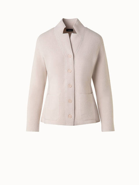 Kaschmir-Cardigan im Blazer-Stil