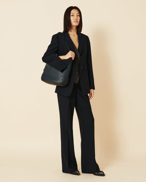 Weite Gerade Hose aus Cool Wool