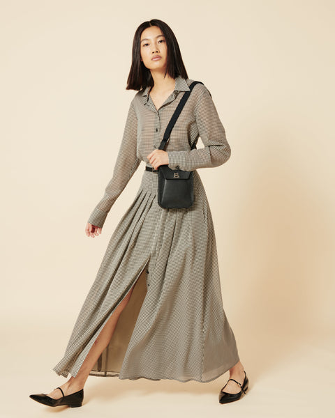 Transparente Vichy-Seidenbluse