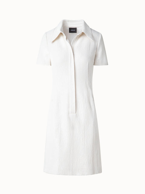 Pailletten-Cocktailkleid im Polostil