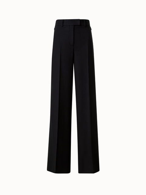 Weite Hose aus Kaschmir-Flannell