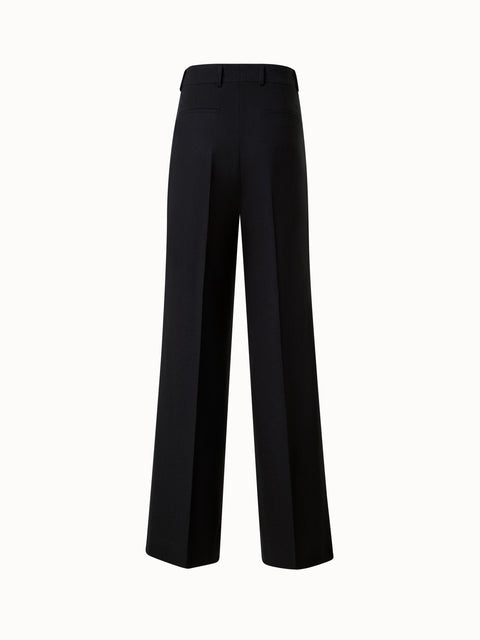 Weite Hose aus Kaschmir-Flannell