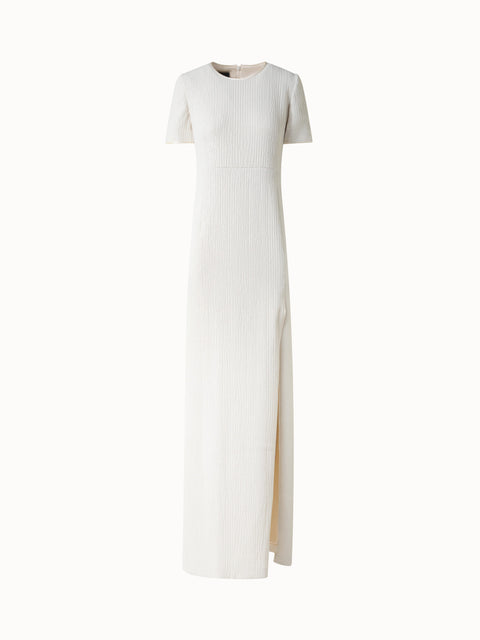 Langes Pailletten-Abendkleid aus Seide