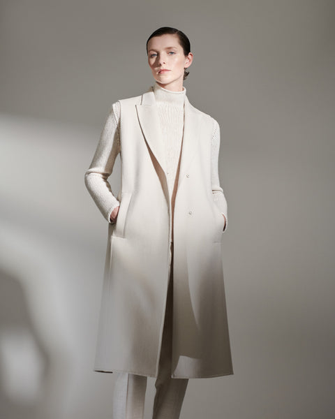 Tapered Hose aus Stretch-Wollflanell