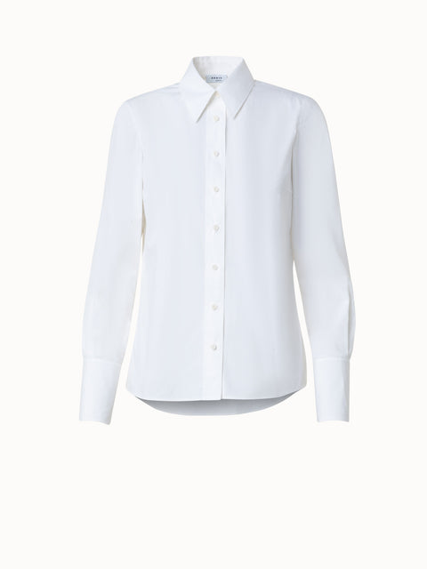 Bluse aus Baumwoll-Popeline
