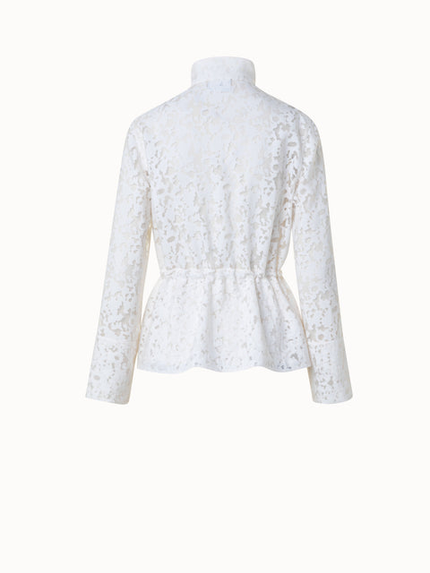 Jacke aus transparentem Kaleidoskop-Organzino