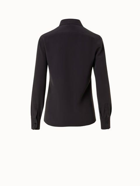 Bluse aus Seiden-Crêpe