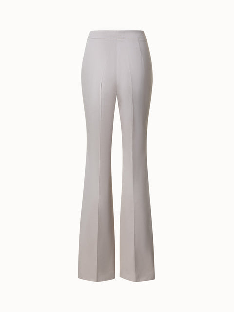 Bootcut Hose aus Baumwoll-Doubleface
