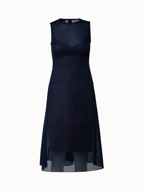 Midikleid aus Techno Grid