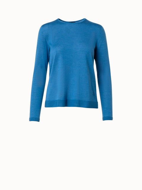 Nahtloser Strickpullover aus Kaschmir und Seide