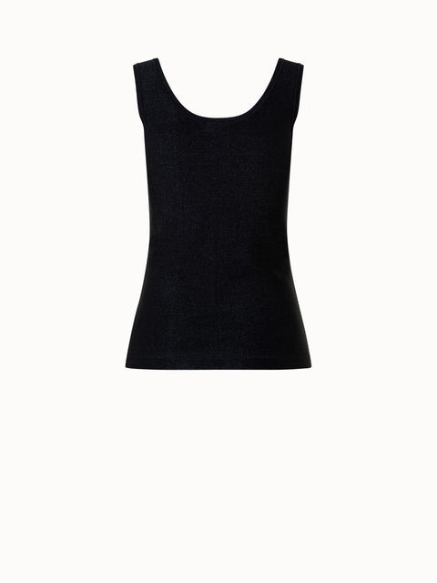 Tank Top aus Seiden-Lurex-Stretch-Strick