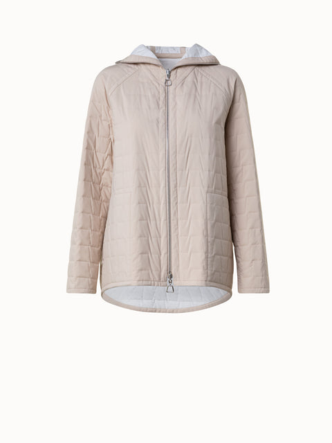 Wendbare Jacke mit gesteppten Trapezen
