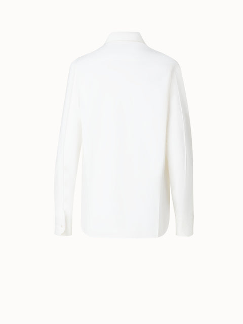 Bluse aus Baumwoll-Gabardine