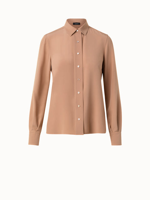 Bluse aus Seiden-Crêpe