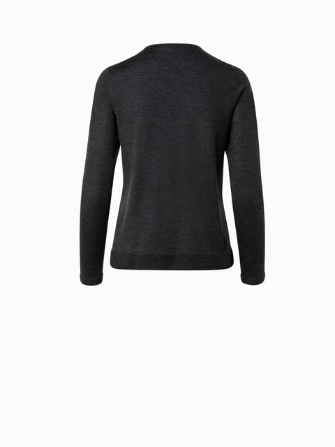 Nahtloser Pullover aus Kaschmir und Seide