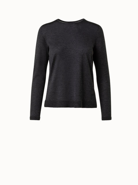 Nahtloser Pullover aus Kaschmir und Seide