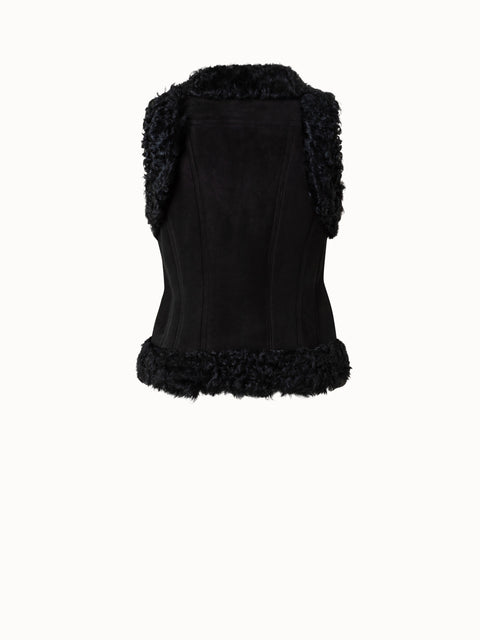 Kurze Shearling Weste