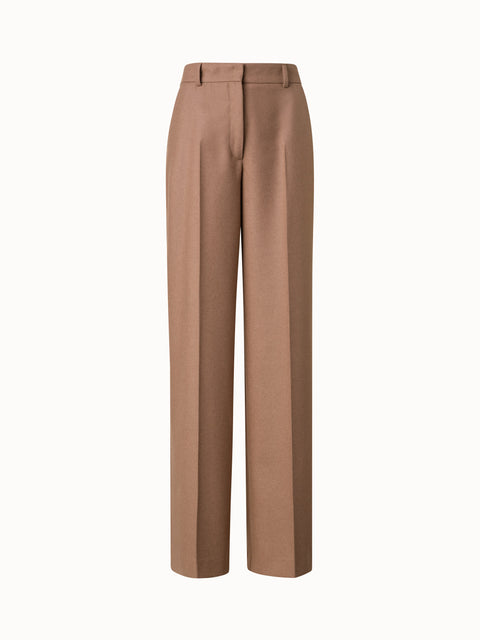 Gerade Hose aus Wollmischung