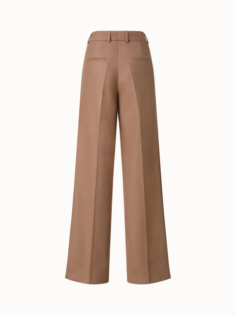 Gerade Hose aus Wollmischung