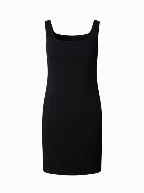 Minikleid aus Woll-Tricotine