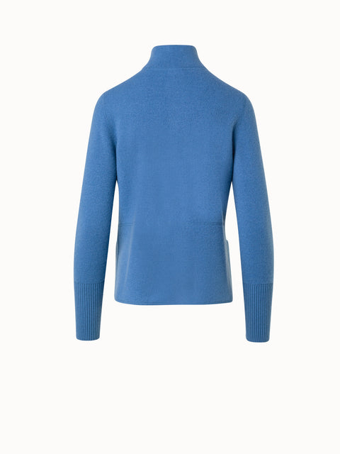 Strickjacke aus Kaschmir-Piqué