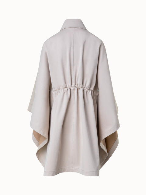 Wasserabweisender Cape-Mantel aus Baumwolle