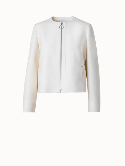 Kurze Jacke aus Wollwalk