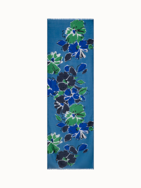 Schal mit Sketched Abraham Flower Druck