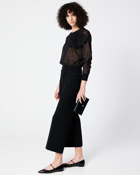 Weite Cropped-Hose aus Baumwolle