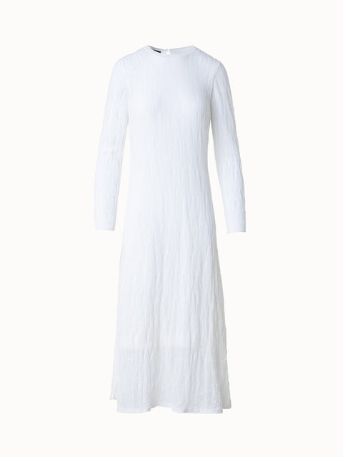 Asagao-Midi-Strickkleid aus Stretch-Baumwolle