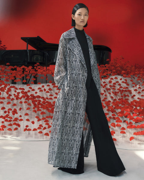Asagao 3D-Jacquard Strickoberteil