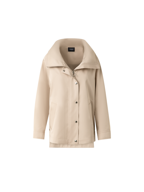 Wasserfester Oversize-Seiden-Parka