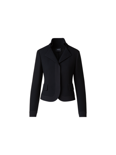 Kurze Jacke aus Woll-Doubleface