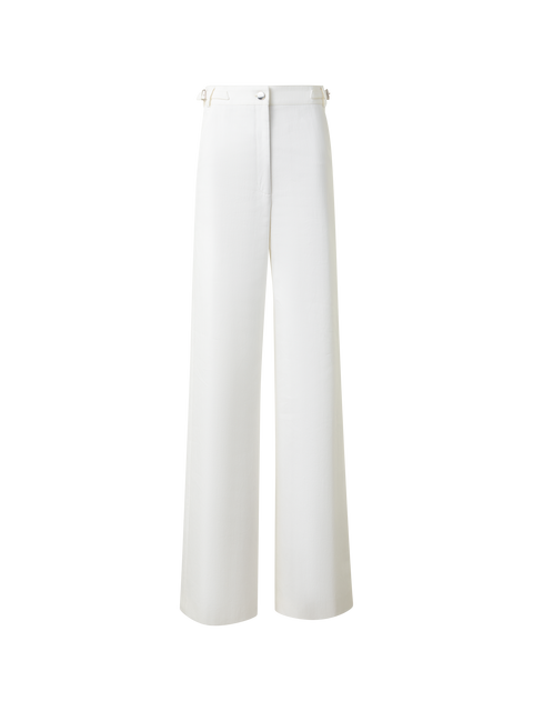 Weite Denim-Hose aus Baumwoll-Stretch