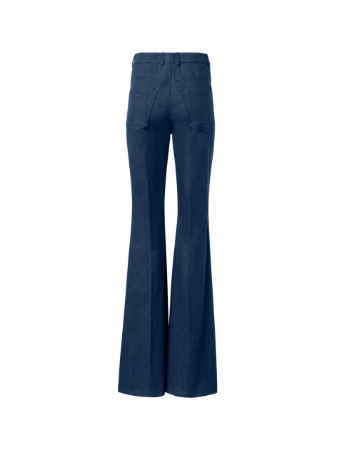 Bootcut Hose aus Baumwoll-Stretch-Denim